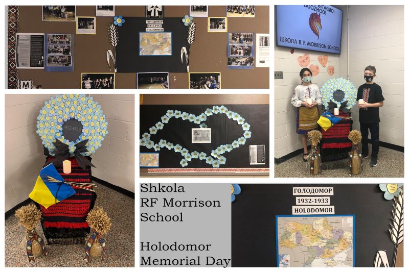 child's art work to remember the victims of Holodomor